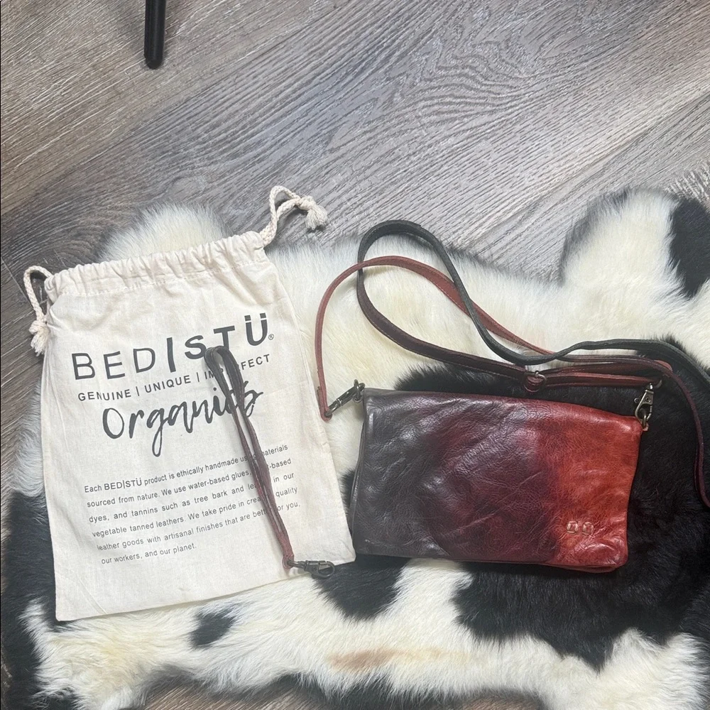 Bed|Stü Leather Cadence Wallet Wristlet Crossbody Bag Tie Dye - Picture 1 of 9